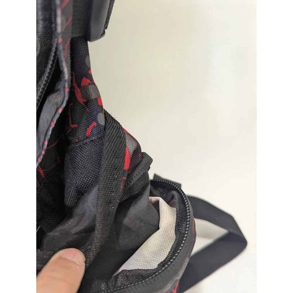 Sport Backpack Travel  Day, School Bag Lightweight Black Red